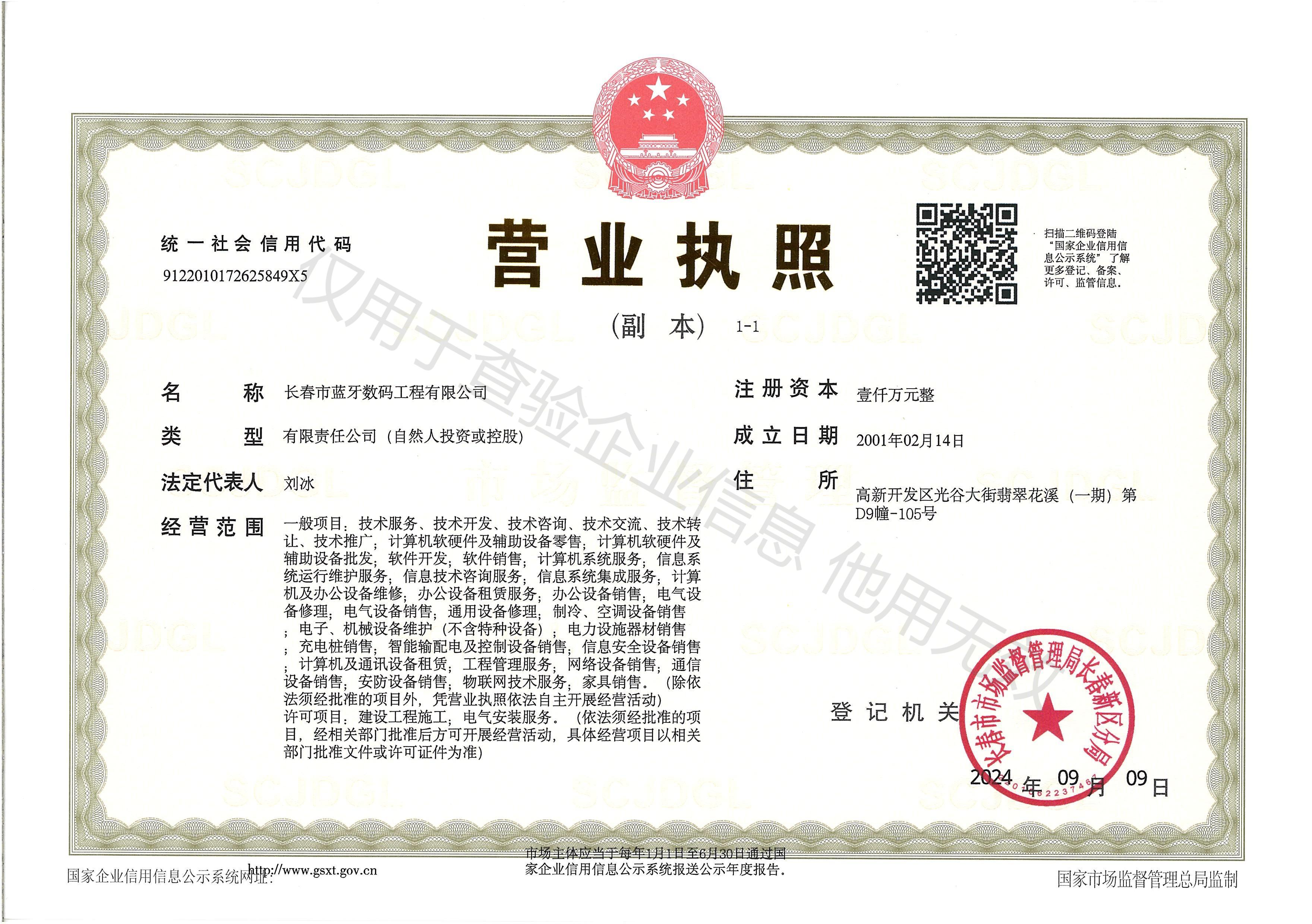 公司营业执照